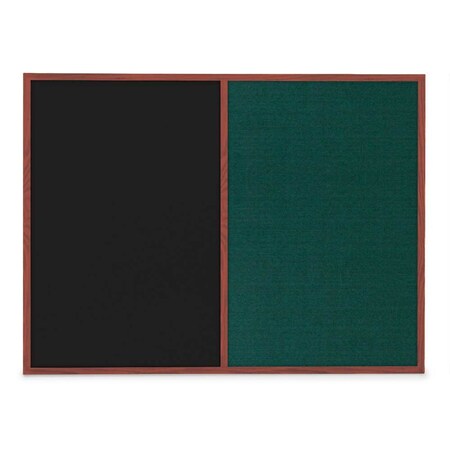 United Visual Products Slim Style Indoor Enclosed Corkboard, 48 UVRDS48SBH-GOLD-PUMICE